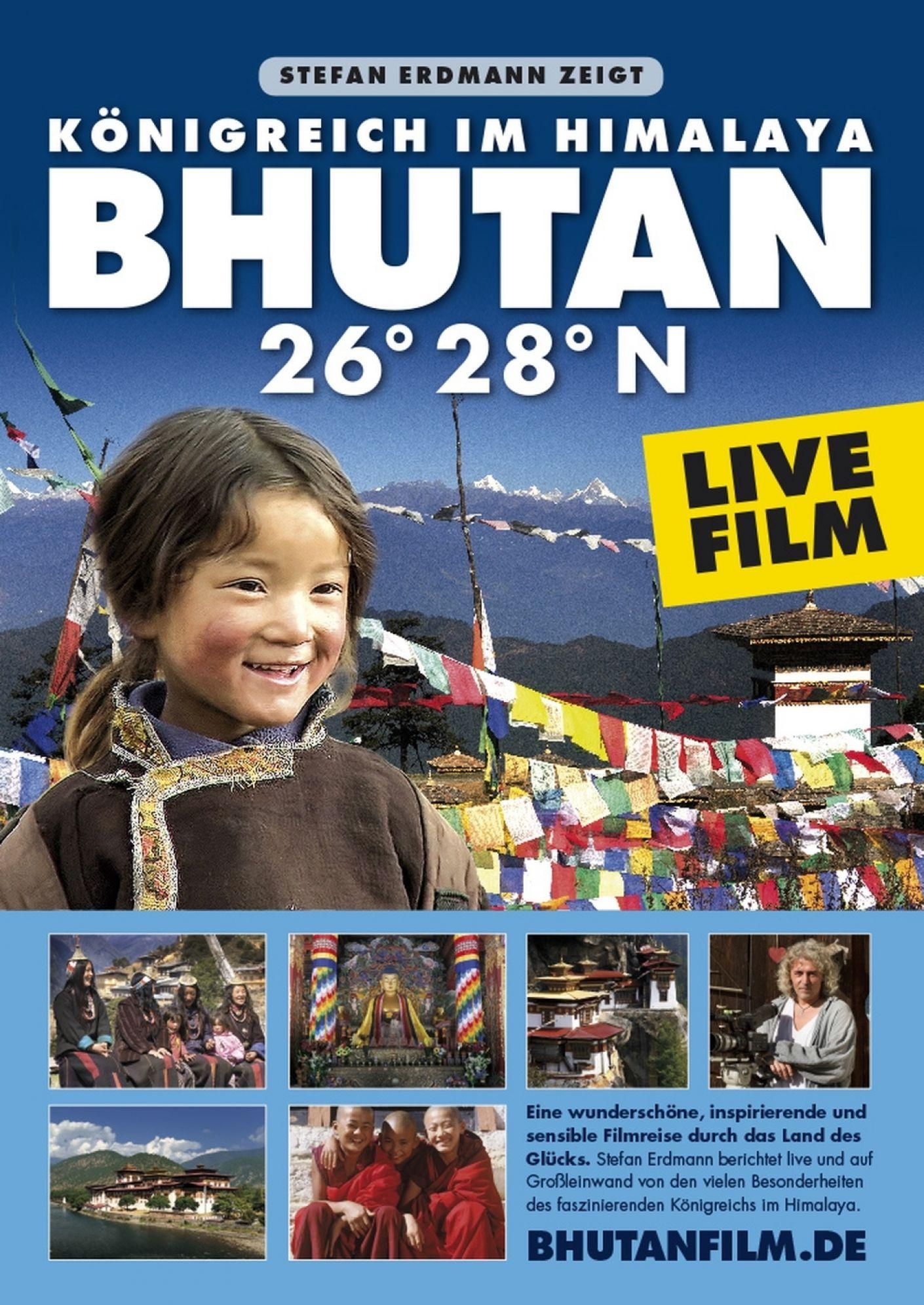 BHUTAN 26° 28° N - Königreich im Himalaya