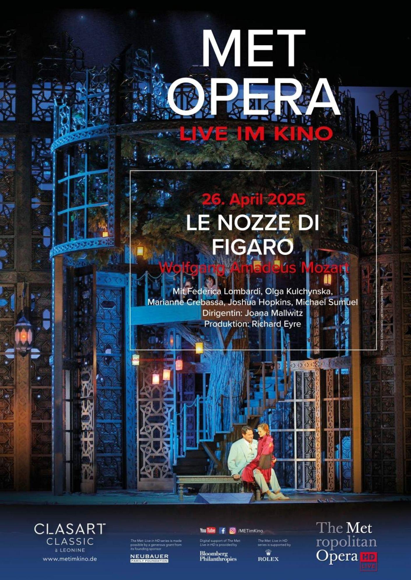 Met Opera 2024/25: Wolfgang Amadeus Mozart LE NOZZE DI FIGARO